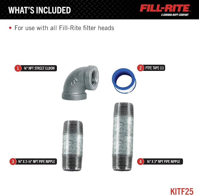 Fill-Rite KITF25 Filter Installation Kit - Image 2