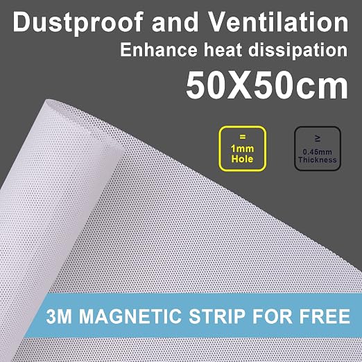 Fan Dust Mesh Filter Magnetic Frame PVC Computer PC Case Fan Dust Proof Filter - Image 5
