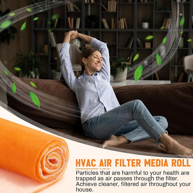 1 In x 25 In x 10 Ft Air Vent Filters Roll DIY Cut to Size Air Filter material - Image 5