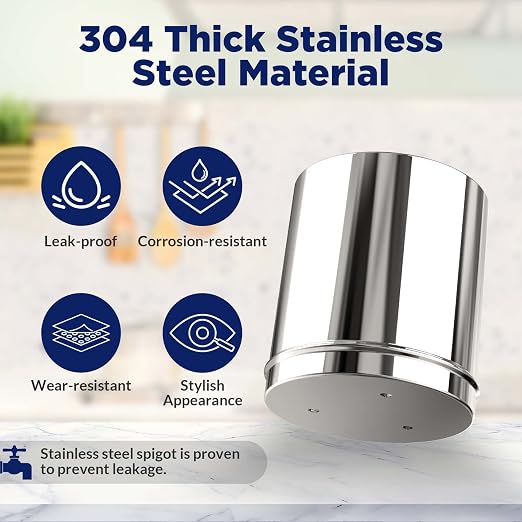 Membrane Solutions UV Countertop Water Filtration System, Stainless Steel 2.25G - Image 8