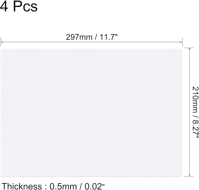 uxcell 4Pcs Gel Light Lighting Filter Overlay Transparent Correction Vinyl PVC - Image 2