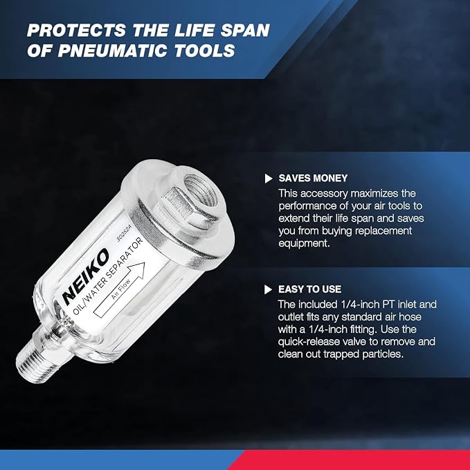 NEIKO 30252A Water and Oil Separator - Image 3