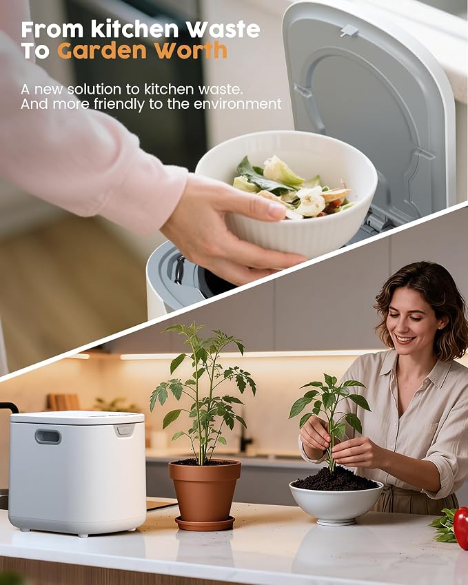 COWSAR 2.5L Electric Composter for Kitchen, Smart Compost Bin for Countertop - Image 5
