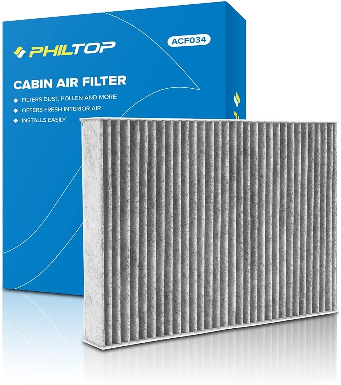 PHILTOP HEPA Cabin Air Filter w/Activated Carbon, Compatible by PHILTOP