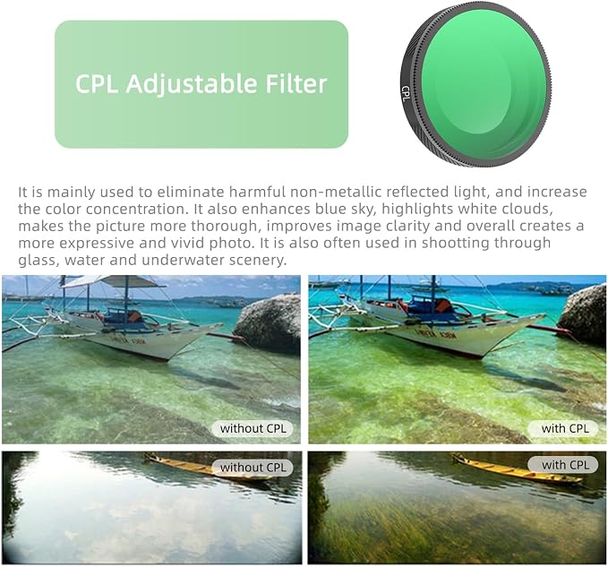 CPL Filter Compatible with Insta360 GO Ultra Camera Accessories CPL Circular - Image 7