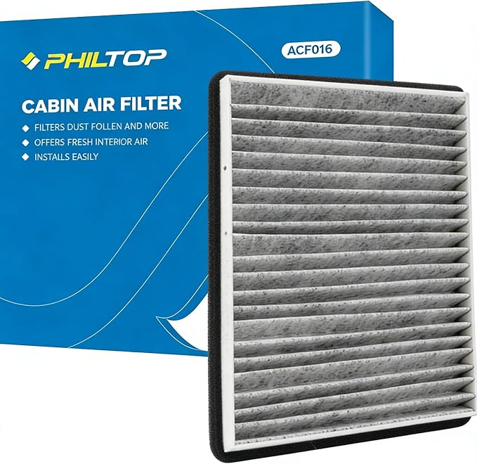 PHILTOP HEPA Cabin Air Filter w/Activated Carbon, Compatible by PHILTOP