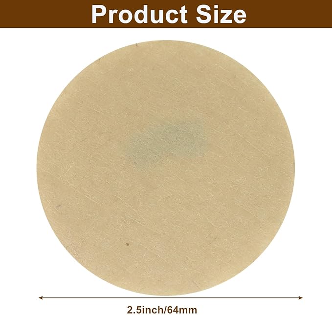 Waziaqoc 800 Count 2.5 Inch Natural Unbleached Round Coffee Filter, Replacement - Image 3