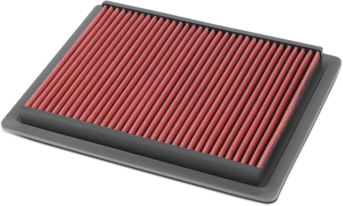 Auto Dynasty High Flow Engine Air Panel Filter Drop-in Reusable & Washable by AutoDynasty
