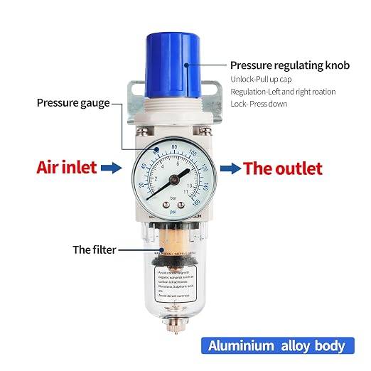 BLCH 1/4" NPT Air Compressor Regulator - Image 5