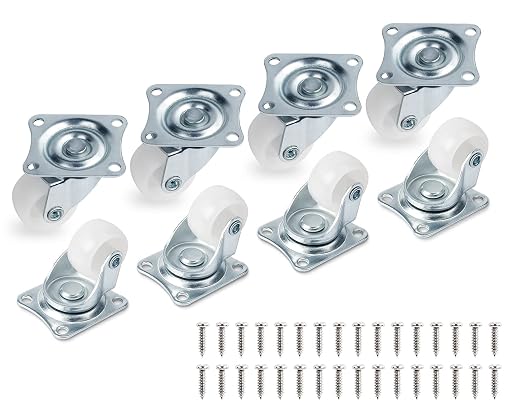 8 Pack 1" Low Profile Casters Wheels - Image 8