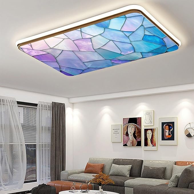 2 Pack Fluorescent Light Covers Color Irregular Pattern 4 X 2 Feet Magnetic - Image 6