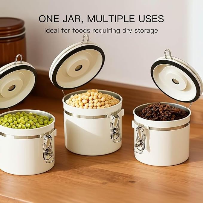 MEGAWISE Coffee Canister Stainless Steel – 1.2L Coffee Storage Container - Image 5