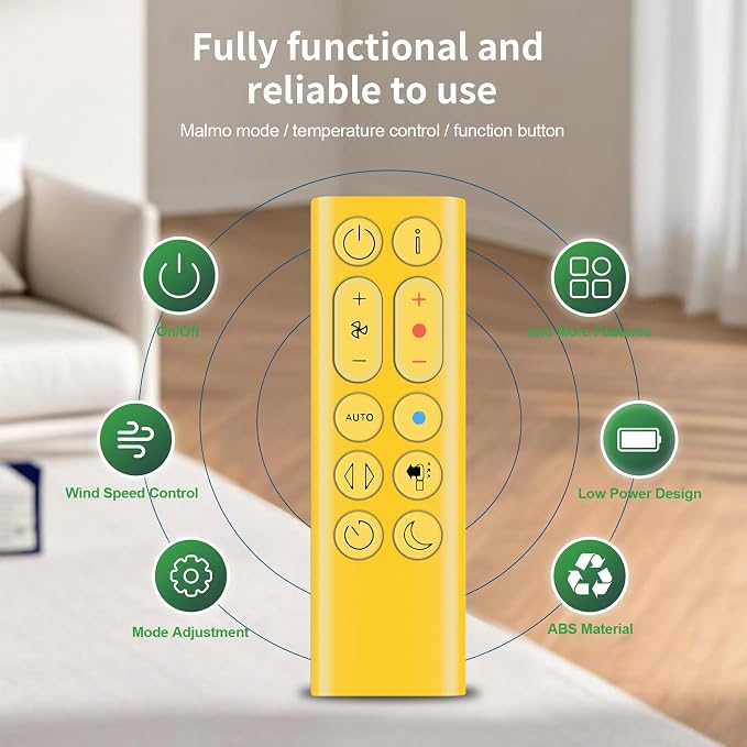 New Replace Remote Control fit for Dyson HP04 HP05 HP06 HP09 Y406 Purifying Fan - Image 4