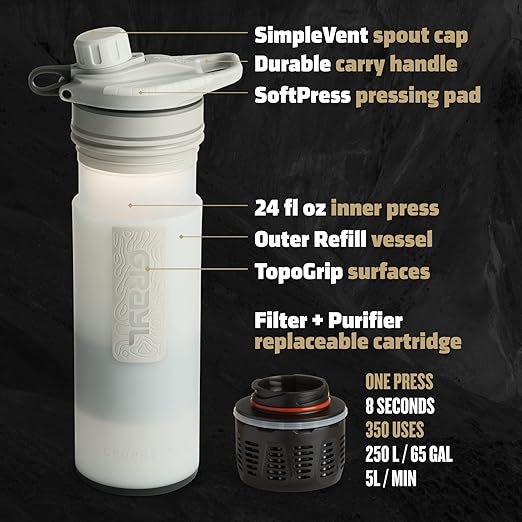 GRAYL GeoPress 24 oz Water Purifier Bottle - Image 3