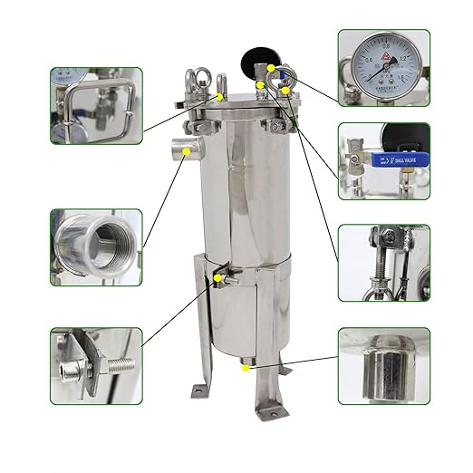 #3 Bag Filter Housing 304 Stainless Steel Filter Solid-Liquid Separation Tool - Image 4