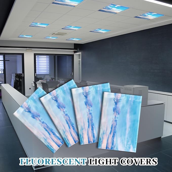 VIHOSE 4 Pcs 2 x 2 Feet Fluorescent Light Covers - Image 6