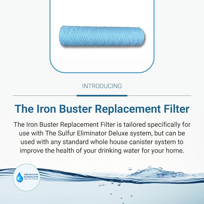 The Sulfur Eliminator Iron Buster Replacement Well Water Filter, Designed - Image 2