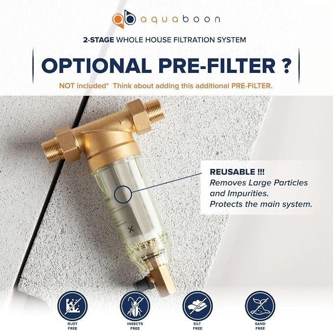 Aquaboon 2-Stage Whole House Water Filtration System - Image 9