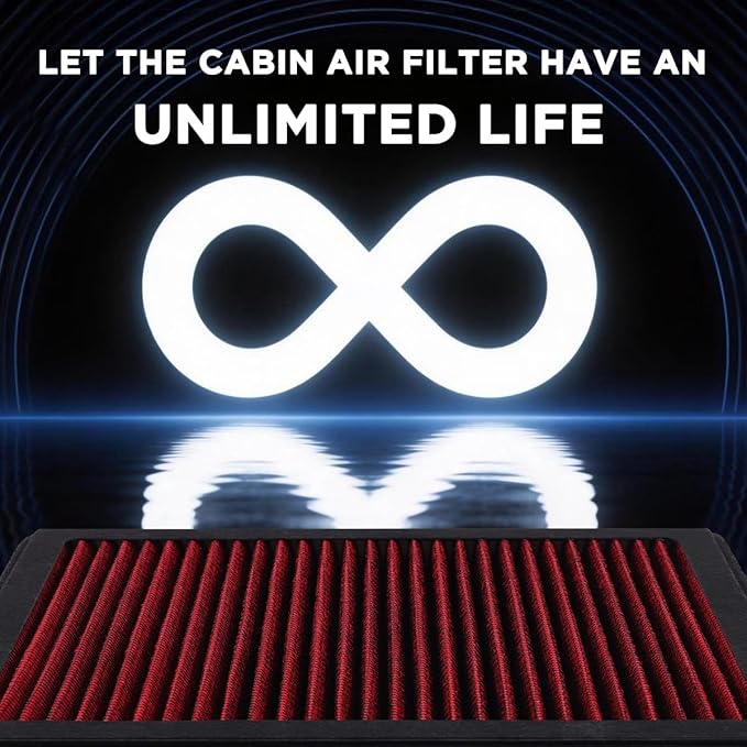 HANN&CO Washable Reusable High Flow Durable Cabin Air Filter（HCC10112-X） | - Image 2