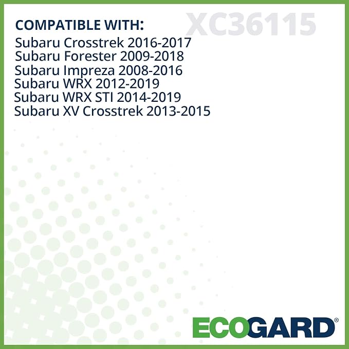 ECOGARD XC36115 Premium Cabin Air Filter | Fits 2009-2018 Subaru Forester 2.5L; - Image 3