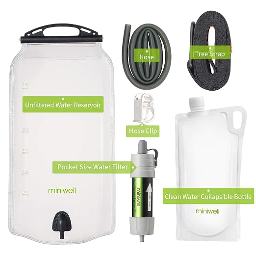 miniwell Gravity Water Filter Ultralight Multi-Purpose Hiking Accessories - Image 3
