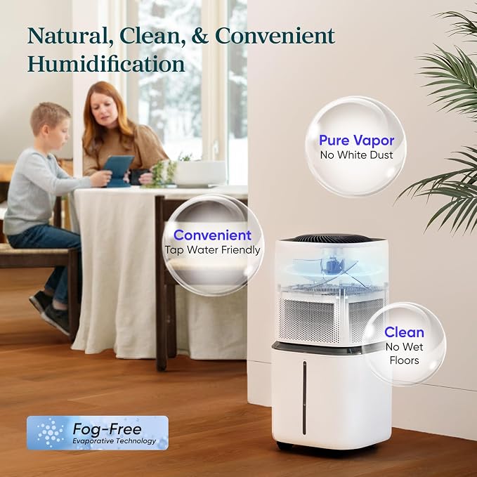 LEVOIT Evaporative Humidifiers for Home Whole House, 23L Superior 6000S | Up to - Image 4