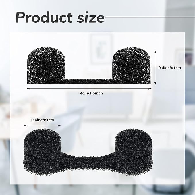 Tondiamo 100 Pieces Nose Plug Filter Disposable Nose Filter Sponge - Image 7