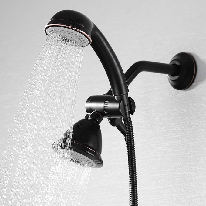 BESTILL Wall Mounted 6 Inch Extension Shower Head Arm, Shower Arm and Flange Included, Oil Rubbed Bronze