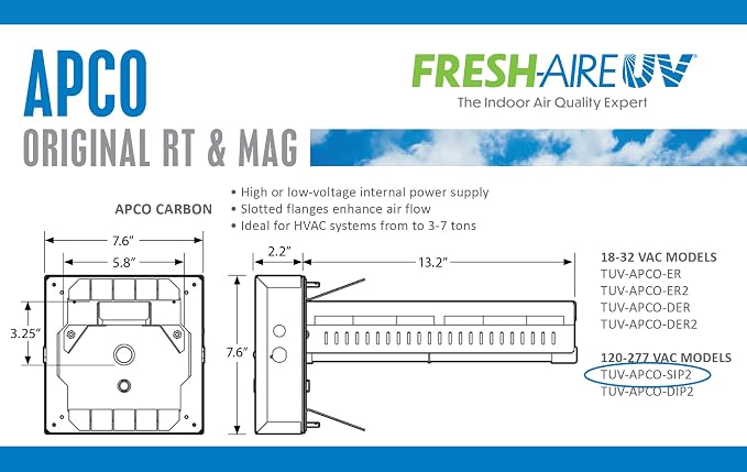 APCO Carbon Cell Matrix HVAC In-Duct UV Light Air Purifier - Image 6