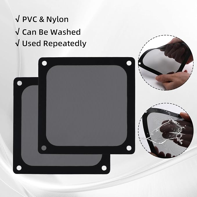 120mm Fan Dust Filter Mesh Compatible - Image 3