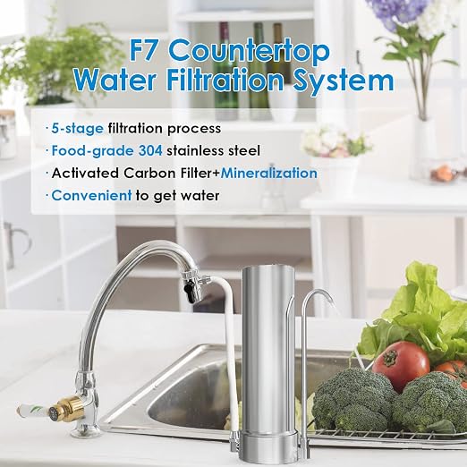 Vortopt F7 Countertop Water Filter System, Rapid Flow, 6-8Months or 8000 - Image 8