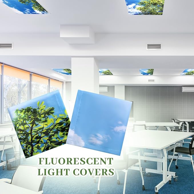 Tujoe 2 Pcs Fluorescent Light Covers - Image 6