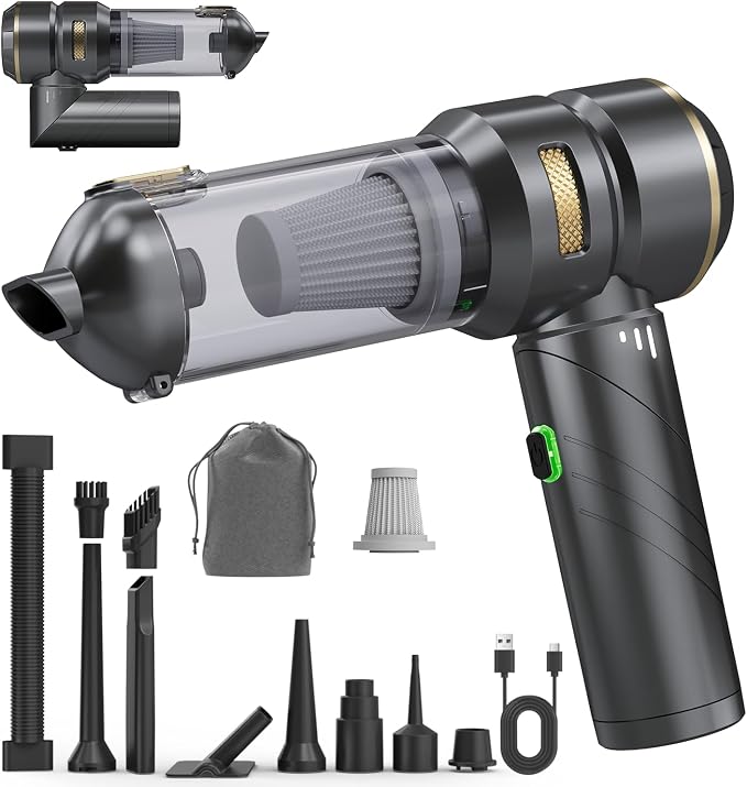 Car Vacuum Portable Cordless, Foldable Handheld Vacuum by Unknown