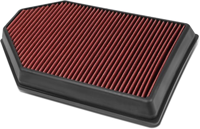 Auto Dynasty High Flow Engine Air Panel Filter Drop-in Reusable & Washable by AutoDynasty
