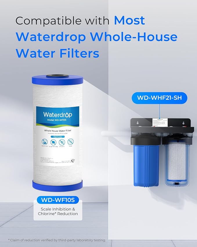 Waterdrop Whole House Water Filter, Anti-Scale Sediment Filter Cartridge - Image 2