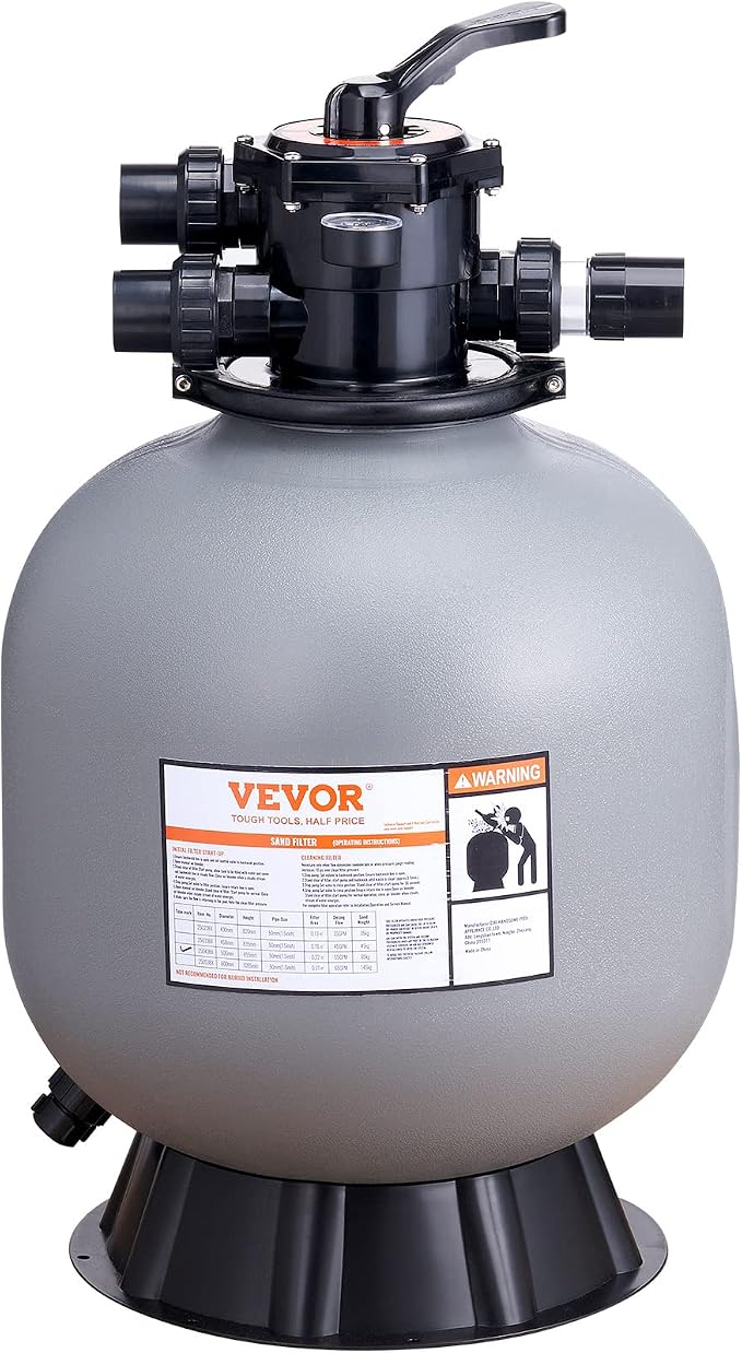 VEVOR 22 Inch Sand Filter, Above Inground Swimming Pool Sand System by VEVOR