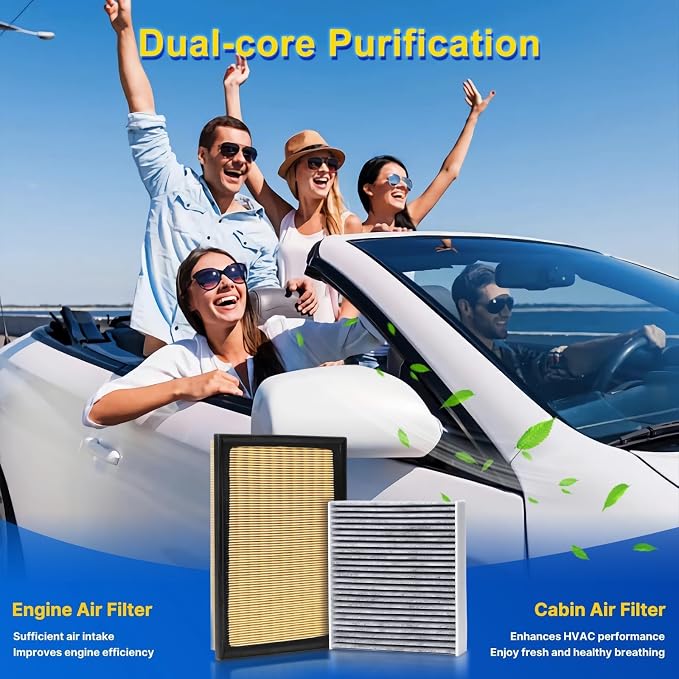 Cabin & Engine Air Filter Kit for 2012-2017 Camry 2.5L - Image 8