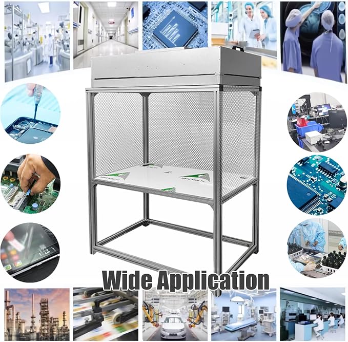INTSUPERMAI Vertical Laminar Flow Hood Air Flow Clean Bench Workstation - Image 9