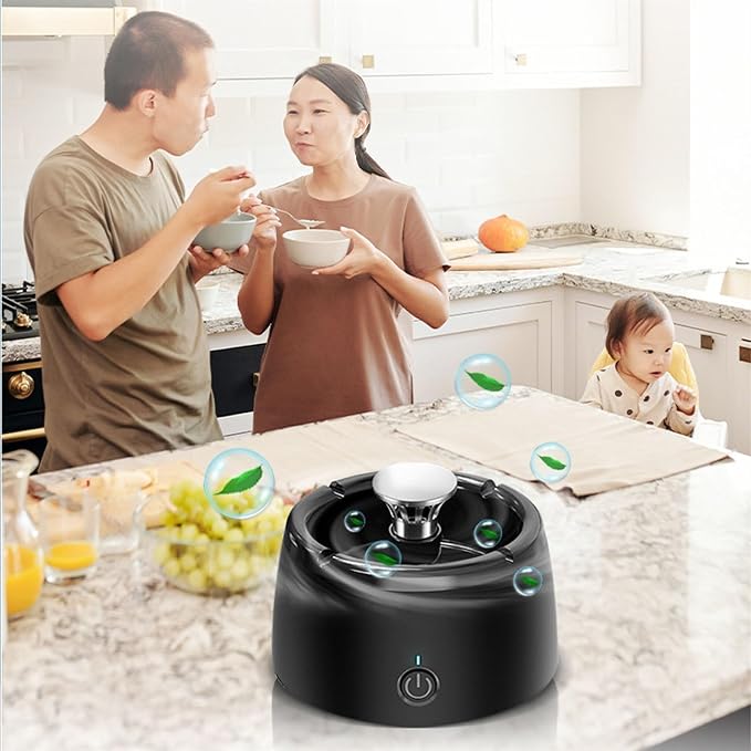 Smokeless Ashtray Indoor with Filters and Scented Tablets to Purify The Air - Image 2