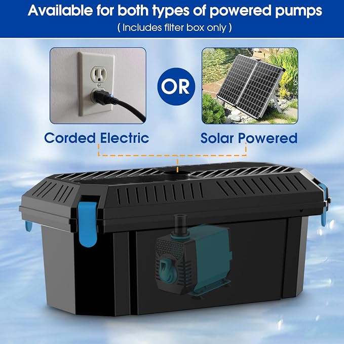 Antfraer Pond Filter Box, Outdoor Water Garden Filter Case - Image 9