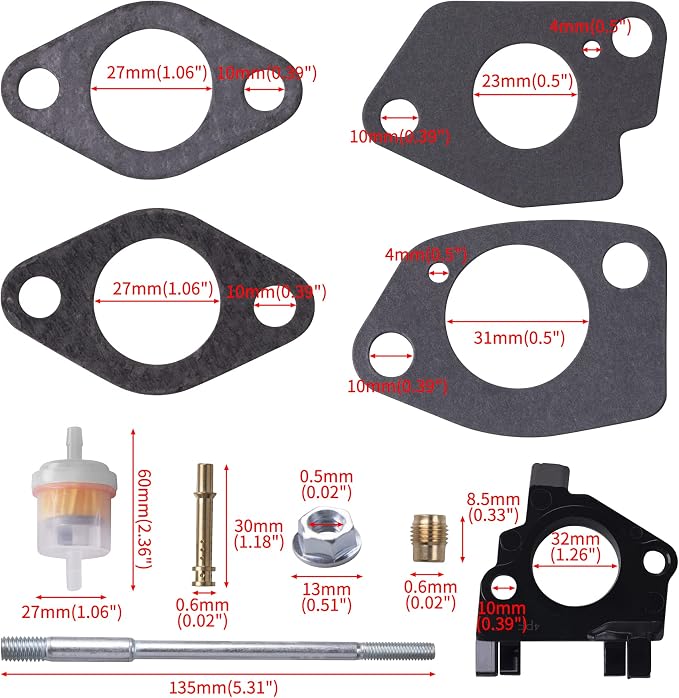 Air Filter Adapter Jet Kit for Predator 301cc 420cc 11hp 13hp 15hp GX340 GX390 - Image 5