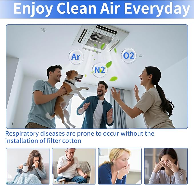 Air Vent Filters, MERV 8 Reusable 3-Layer Air Vent Filter - Image 4