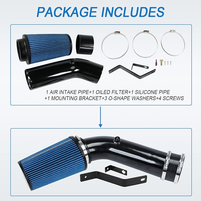 Oiled Cold Air Intake 7.3 Diesel Kit Air Intake Pipe - Image 5