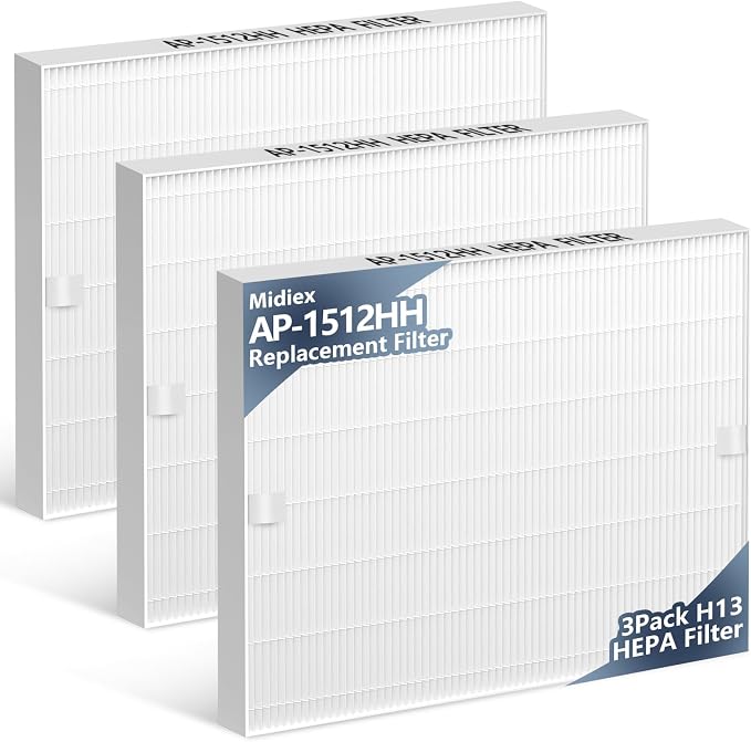 3 Pack AP-1512HH Air Purifier Replacement Filter by MidiexHEPAFilters