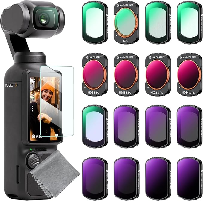 K&F CONCEPT ND, Effect Filter for DJI Osmo Pocket 3, Light Pullution Reduction by KFCONCEPT