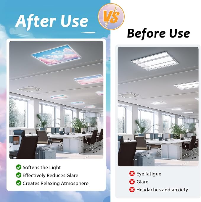 8 Pcs Fluorescent Light Covers - Image 5