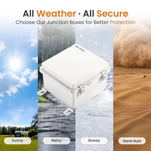 QILIPSU Waterproof Junction Box IP67 Outdoor Plastic Electrical Project - Image 5