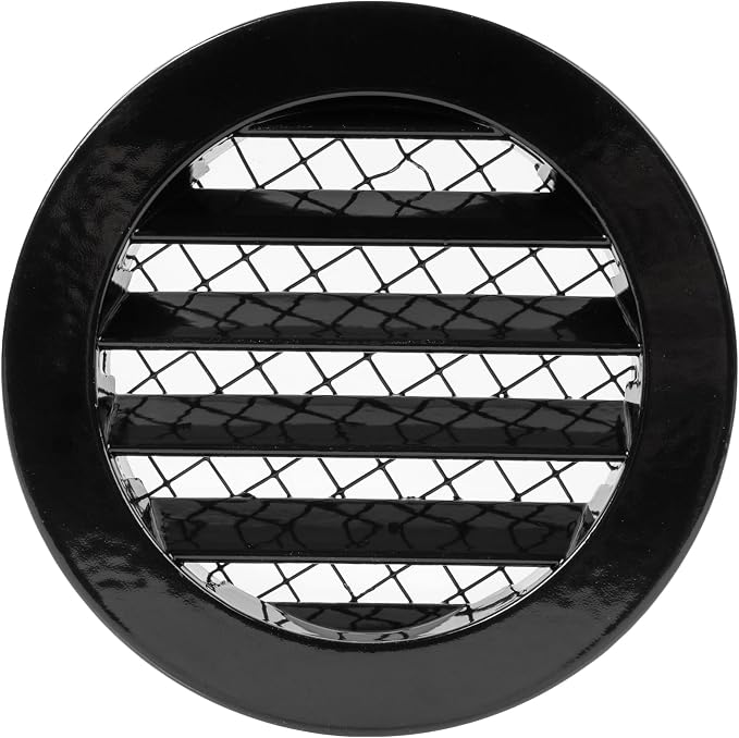 Repa Market 4" Inch Aluminum Black Soffit Air Vent Cover by RepaMarket