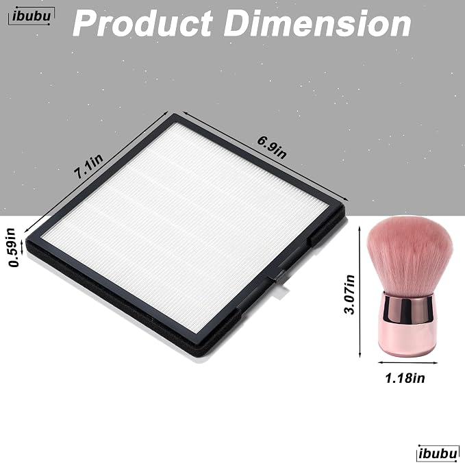 Nail Dust Collector Replacement Filters, 3 Pack Nail Tech Dust Collector Filter - Image 2