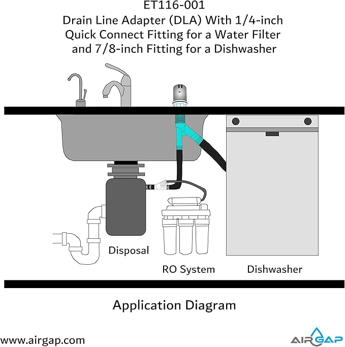 Drain Line Adapter With 1/4-inch Quick Connect Fitting - Image 7